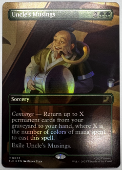 Uncle's Musings (Borderless) Avatar: The Last Airbender: Eternal-Legal Foil - Image 1