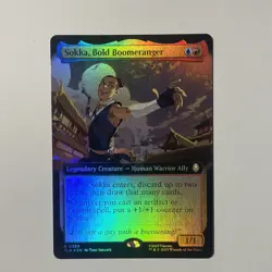 MTG - Sokka, Bold Boomeranger (Extended Art) Avatar: The Last Airbender Foil NM - Image 2