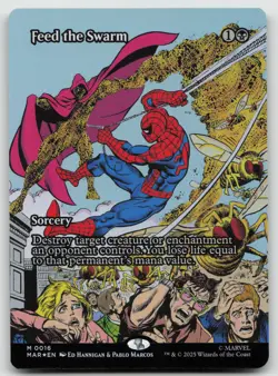 Feed the Swarm (Borderless) M Foil Marvel Universe Eternal-Legal 16 NM - Image 1