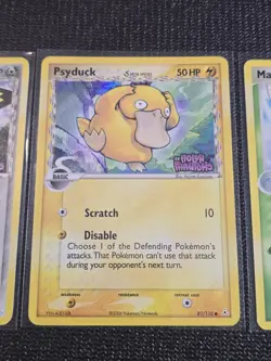 Psyduck 81/110 EX Holon Phantoms Stamped Reverse Holo Pokemon Pichu Masquerain - Image 2
