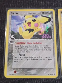 Psyduck 81/110 EX Holon Phantoms Stamped Reverse Holo Pokemon Pichu Masquerain - Image 4