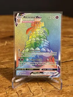 Pokemon TCG Alcremie VMAX Shining Fates 073/072 Rainbow Secret Rare NM - Image 1