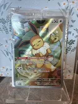 Pokemon TCG Eevee SVPEN 173 Holo Promo Prismatic Evolutions Sealed w/ Sleeves - Image 1