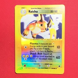 Pokemon Raichu Expedition Base Set 61/165 Reverse Holo Rare - Image 1