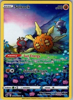 Pokemon Card Solrock GG15/GG70 Crown Zenith Galarian Gallery - Near Mint - Image 1