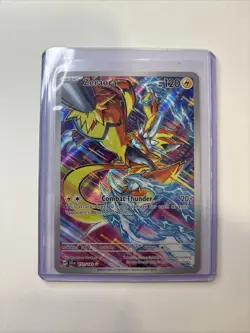 Pokemon TCG Zeraora Full Art Holo Illustration Card 151/142 Stellar Crown Rare - Image 1