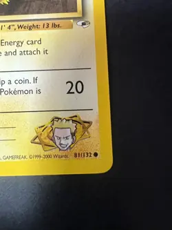 LT. SURGE'S PIKACHU 81/132 - POKEMON GYM HEROES - NON-HALO - NM - Image 4