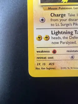 LT. SURGE'S PIKACHU 81/132 - POKEMON GYM HEROES - NON-HALO - NM - Image 5