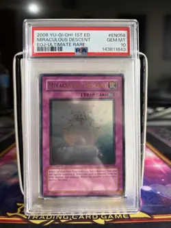 PSA 10 1ST ED MIRACULOUS DESCENT 2006 EOJ-EN058 YUGIOH CARD - Image 1