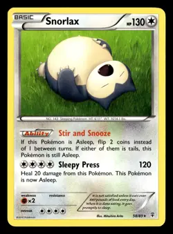Snorlax 58/83 Non Holo Rare Generations Pokemon Card - Image 1