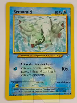 Remoraid ® Neo Destiny 80/105 ® Comune ® Pokemon ® Italiano ® EX+ - Image 1