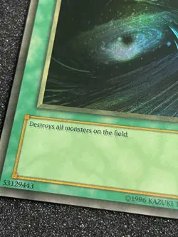 Yu-Gi-Oh! Dark Hole LOB-052 Unlimited Double Stamped Misprint Faded - Image 2