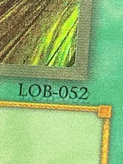 Yu-Gi-Oh! Dark Hole LOB-052 Unlimited Double Stamped Misprint Faded - Image 3
