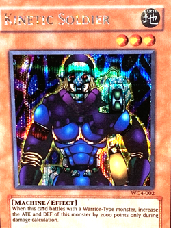 yugioh Kinetic Soldier WC4-002 Secret Rare Unlimited Edition Played - Image 5