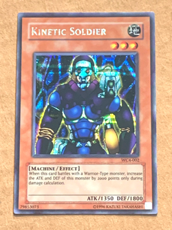 yugioh Kinetic Soldier WC4-002 Secret Rare Unlimited Edition NM - Image 1