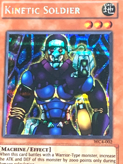 yugioh Kinetic Soldier WC4-002 Secret Rare Unlimited Edition NM - Image 2