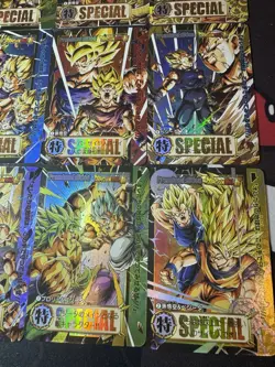 Set of 9 Dragon ball Heroes Premium Foil Holo Full Art Character Cards CCG - Image 4