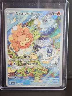Pokemon TCG - Castform Sunny Form 195/191 Sv08: Surging Sparks Holo - Image 5