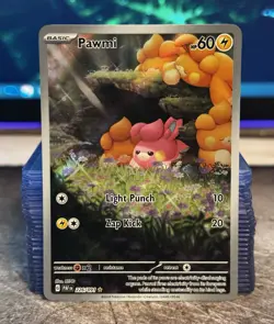 Pokemon NM Holo Pawmi 226/091 Illustration Rare SV: Paldean Fates CO - Image 1
