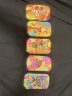 *EMPTY* Pokemon 151 Mini Tin Set - 5x Tins Including ART and COINS. NO PACKS 🔥 - Image 1
