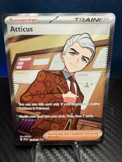 Atticus 134/131 Full Art Sv Prismatic Evolutions Holo Pokemon TCG NM - Image 1