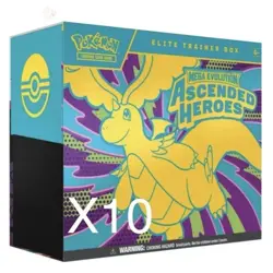 Pokemon -factory 10x Ascended Heroes ETB Elite Trainer Box Sealed - PRESALE - Image 1