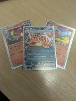 Pokemon Tcg Charizard EX SVP 196 Black Star Promo, Charmander, Charmeleon Holo - Image 1