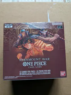 Bandai One Piece Paramount War Booster Box OP-02, With Small Dings - Image 1