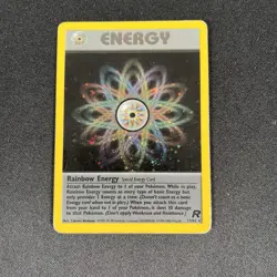 Rainbow Energy Team Rocket 17/82 Holo Unlimited Pokemon Card MP - Image 1