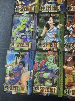 Set of 9 Dragon ball Waifu Heroes Premium Foil Holo Full Art Character Cards CCG - Image 5