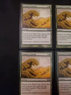 4x Rampant Growth M12 Core 2012 MtG Magic The Gathering NM/LP Playset 4 X4 - Image 2
