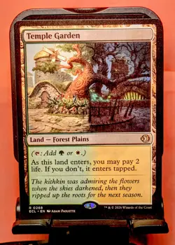 MTG Temple Garden Lorwyn Eclipsed 268 TCG Rare Dual Land Shock Land NM - Image 1