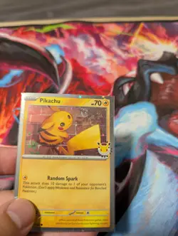 Pokemon Day- Pikachu 051 /162 Stamped 2026 Promo NM/M Awesome Swirl - Image 3