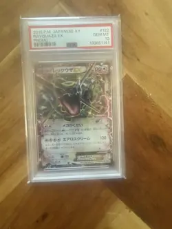 2015 POKEMON JPN XY PROMO #122 RAYQUAZA EX PSA 10 - Image 1