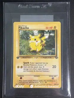 Pikachu 60/64 Jungle Set 1st Edition 1999 Vintage Pokemon TCG eBay Authentic - Image 1