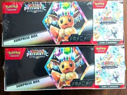 2x LOT Sam’s Club Pokemon Prismatic Evolutions Surprise Boxes & Booster Bundle - Image 1