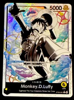 One Piece Monkey D Luffy ST29-001 Alt Art Leader Card Egghead Deck English - Image 2