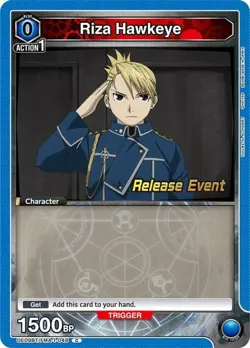 Near Mint x 1 Riza Hawkeye (048) - UE09BT/FMA-1-048 - Common Union Arena Release - Image 1