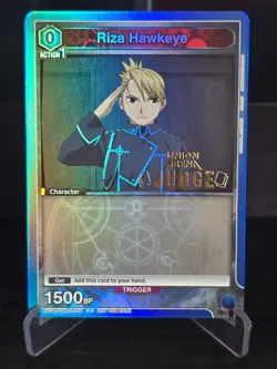 Union Arena TCG - Riza Hawkeye (Judge Promo) UEPR/FMA-1-048 - NM - Image 1