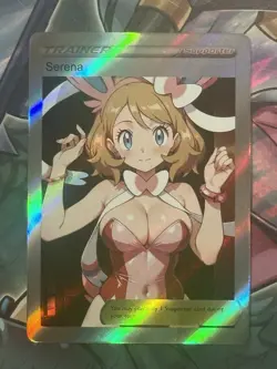 Pokemon Serena Anime Waifu Custom DIY Trainer Art Pokemon card - Image 1
