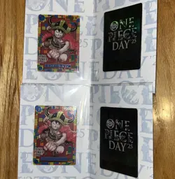 One Piece Premium Card Collection Luffy P-118 ONE PIECE DAY 25 Japanese x2 - Image 1