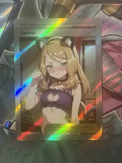 Pokemon Serena Anime Waifu Custom DIY Trainer Art Pokemon card - Image 3