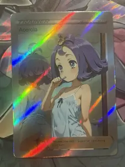 Pokemon Acerola Anime Waifu Custom DIY Trainer Art Pokemon card - Image 1