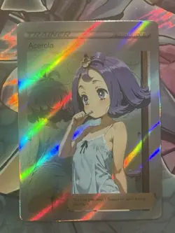 Pokemon Acerola Anime Waifu Custom DIY Trainer Art Pokemon card - Image 2