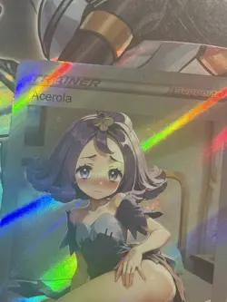 Pokemon Acerola Anime Waifu Custom DIY Trainer Art Pokemon card - Image 1
