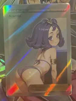 Pokemon Acerola Anime Waifu Custom DIY Trainer Art Pokemon card - Image 2
