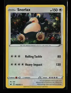 Snorlax 140/202 Cosmic Holo Blister Exclusives Pokemon Card - Image 1