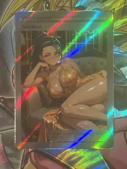 Pokemon Nemona Anime Waifu Custom DIY Trainer Art Pokemon card - Image 2