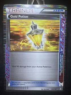 Pokemon Gold Potion TCG Card 140/149 Boundaries Crossed Ace Spec U3 - Image 1