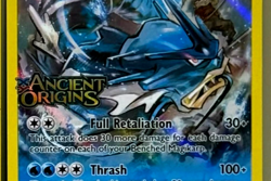 Pokemon XY Ancient Origins Gyarados Gold Foil Stamp Prerelease Card Insured - Image 4